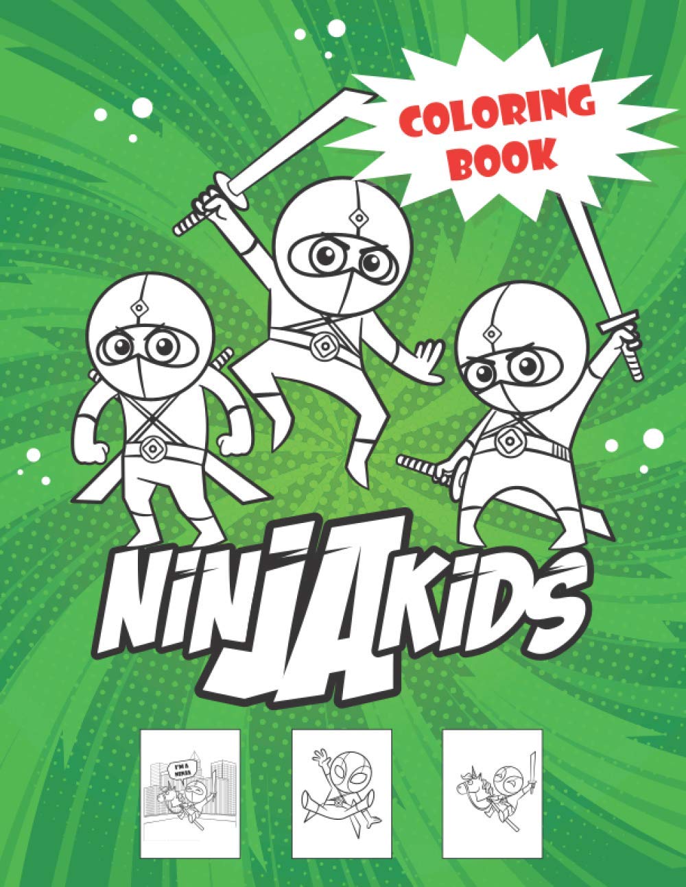 Ninja Coloring Books for Kids: The Big Ninja Coloring Books for Kids Ages 4-8 (Children Coloring Book)