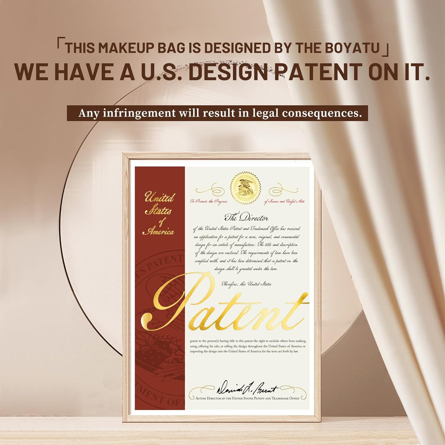 BOYATU Travel Makeup Bag Organizer Cosmetic Bag: 3 Pcs Set Make up Bags for Women with Handle - Waterproof Vegan Leather Toiletry Bags Travel Essentials Pouch with Compartments (01-D-Pink) - Image 7