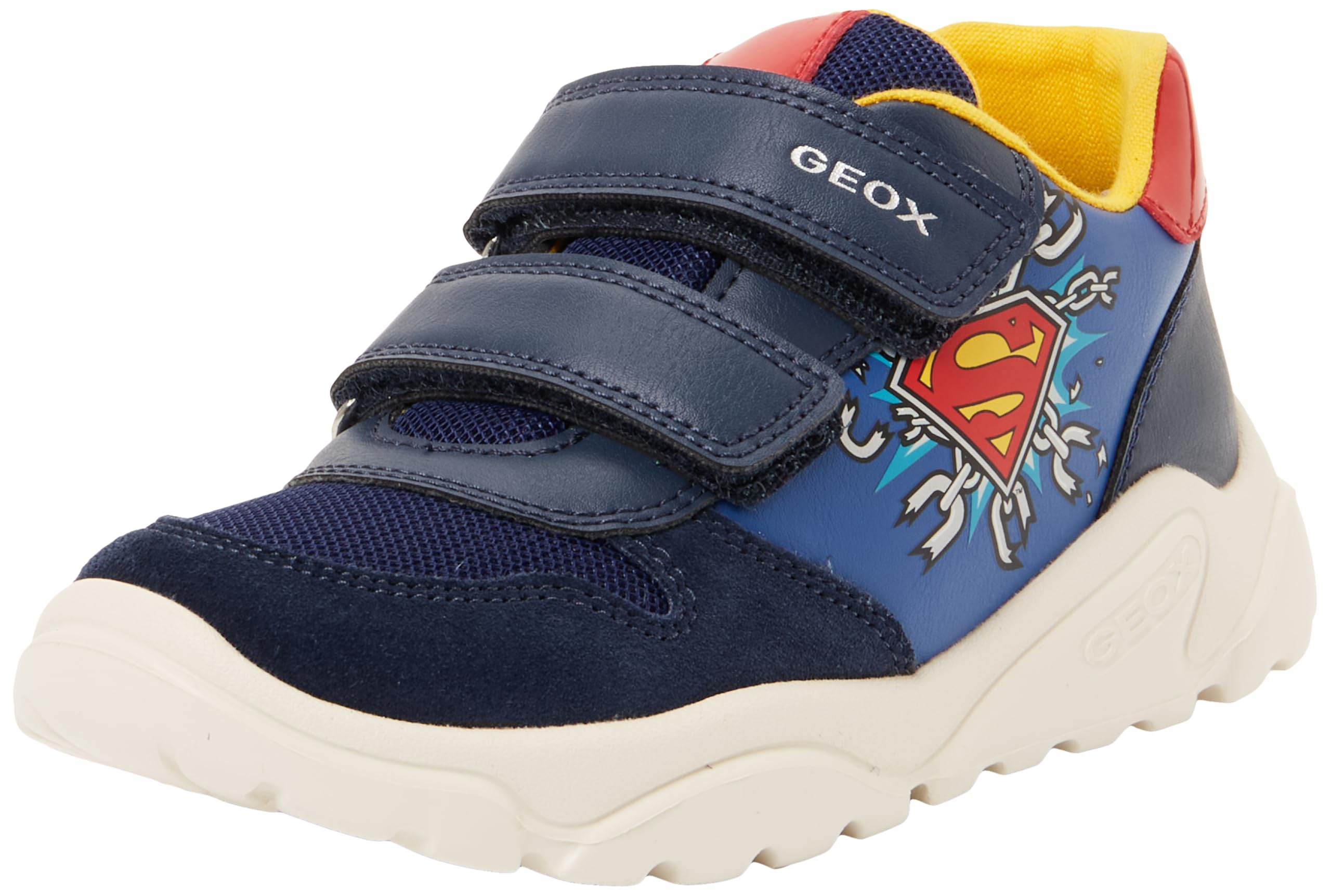 Geox B CIUFCIUF Boy B Trainers, LT Navy/Red, 27 EU