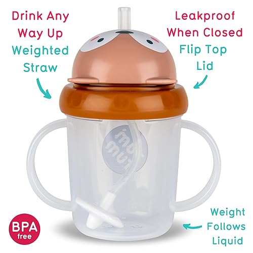 Miniatura 9 de Tippy Up - Vaso para sorber de flujo libre (sin válvula), vaso para niños pequeños, sin BPA (Betsy Bear 6.8 fl oz)