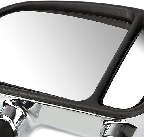 Miniatura 3 de DNA Motoring TWM-004-T222-CH - Par de espejos laterales telescópicos de ajuste manual compatibles con 99-07 F250  F350  F450  F550 Super Duty,