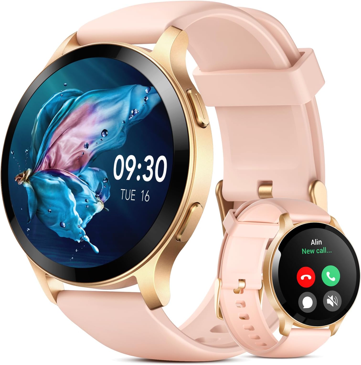 Parsonver Smart Watch for Women(Call Receive/Dial), 1.43" Smart Watch for Android iPhone Phones Fitness Tracker Watch with Sleep Health Monitor Calorie Step Tracking 100+ Sport Modes IP68 Waterproof