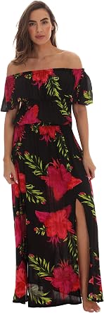 Riviera Sun Rayon Crepe Printed Maxi Dress for Women