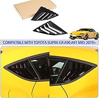 Vista 7 de Cubierta para rejilla de ventana lateral trasera compatible con Toyota Supra GR A90 A91 MK5 2019-2026, rejillas de ventana laterales