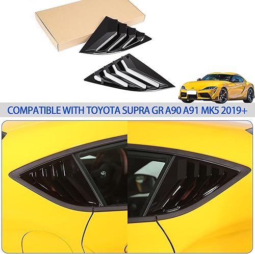Miniatura 7 de Cubierta para rejilla de ventana lateral trasera para Toyota Supra GR A90 A91 MK5 2019-2025, rejillas de ventana lateral para rejilla de ventilación