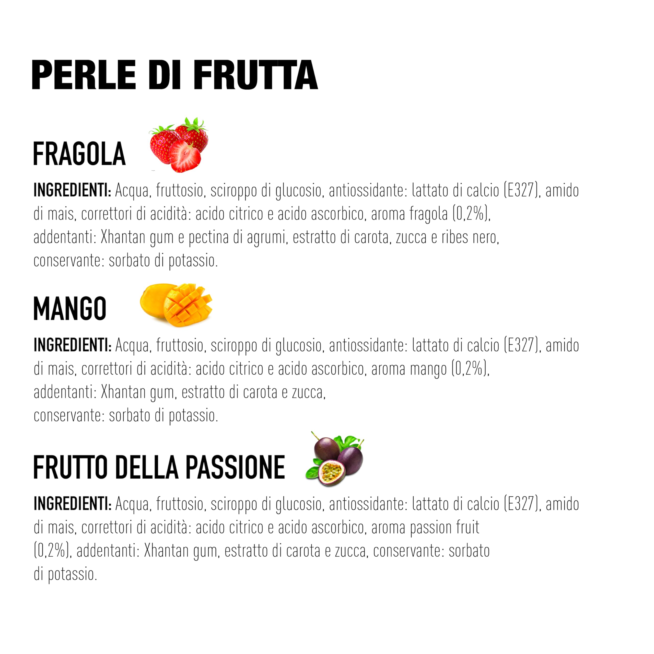 FRANKLY - Mix Perle Bubble Tea - 3x450g Popping Boba | barattoli da 450gr - Per Bubble Tea, Yogurt, Torte e Dolci (Fragola, Mango, Frutto della passione)