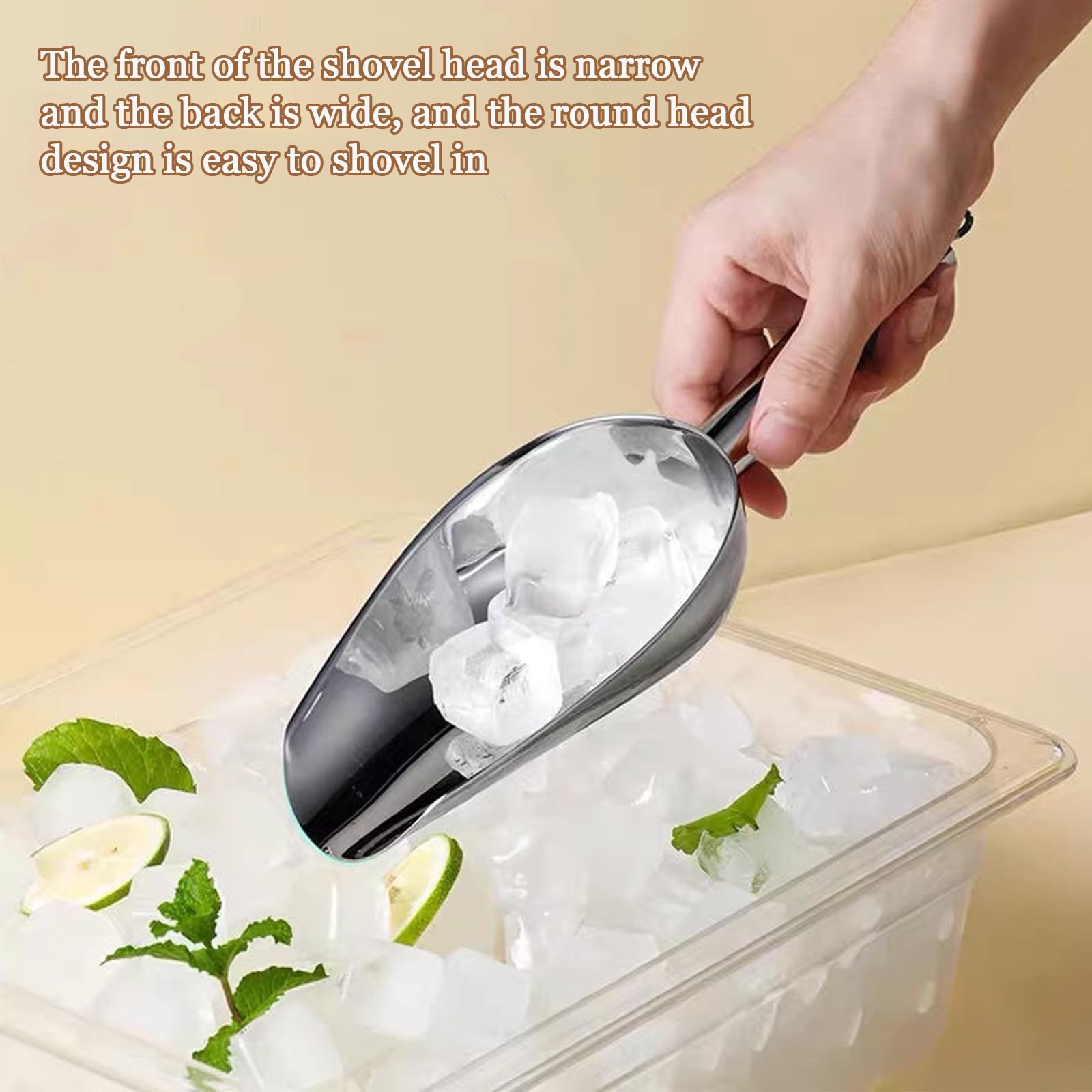 2 Pale Per Ghiaccio In Acciaio Inox - Per Bar, Cucina E Miscelazione - Foto 7