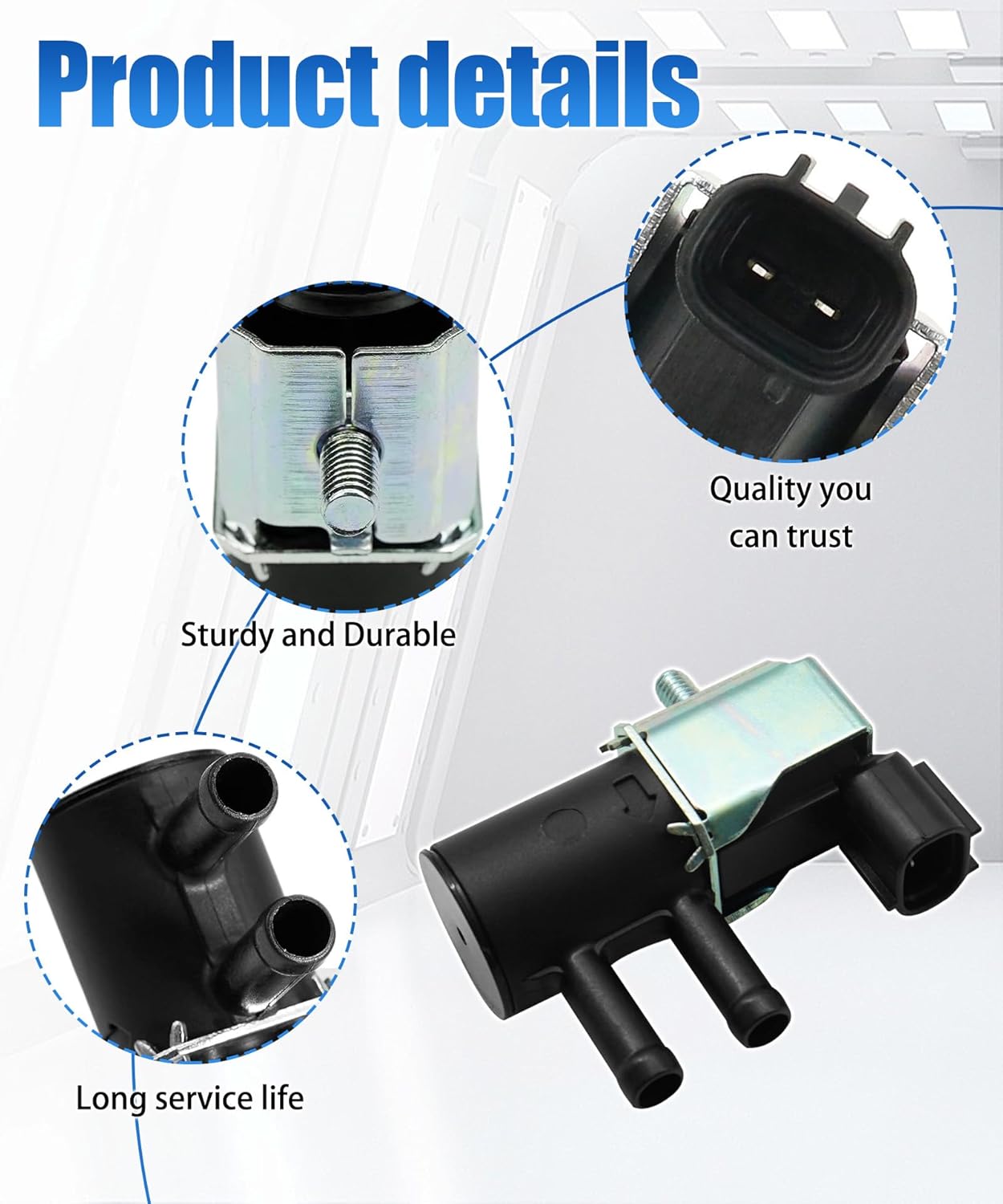 16131AA070 Vapor Canister Purge Valve Solenoid Compatible with Subaru BRZ 2010-2020 Forester 2011-2013 ETC,Replace 2M1462 CP755