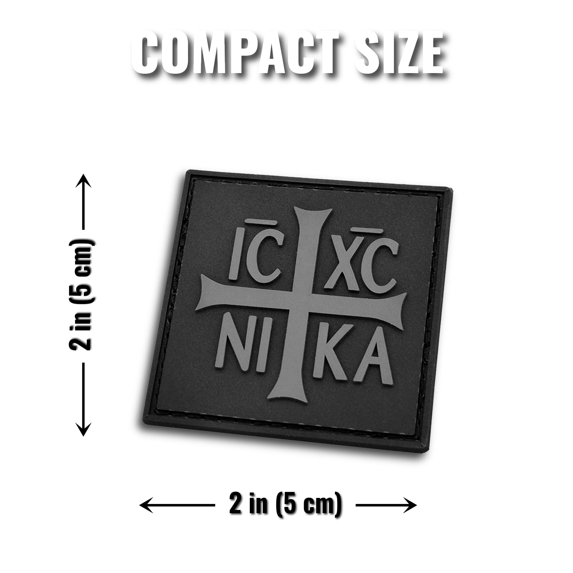 Amazon.com: Orthodox Cross PVC Patch ICXC Nika 2x2” – Blackout
