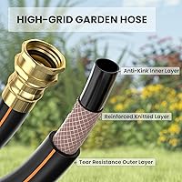 Vista 5 de Giraffe Tools Carrete de manguera de jardín retráctil de 12 pulgada x 100 pies, súper resistente, bloqueo de cualquier longitud, sistema de retorno