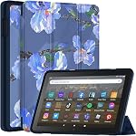 Amazon Fire HD 8 & 8 Plus All-New Tablet Cover (12th/10th Generation, 2024/2022/2020), Lainergie Smart Cover with Soft TPU Back and Samsung Lenovo iPad Incompatible Auto Wake/Sleep, Black