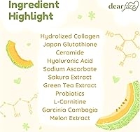 Vista 3 de Beauty Milk Japanese Collagen MELON Drink - 50,000mg Hydrolyzed Collagen, 6.3 Ounce (Pack of 1)