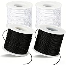 Stretchy Bracelet String Elastic String for Bracelets 4 Roll 656 Feet Elastic Cord for Bracelets Making Strings Beading Cords Threads for Bracelet Beading Necklace Craft DIY Jewelry Making Supplies
