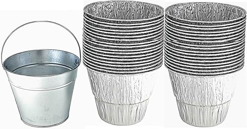 Bandeja de goteo para grasa y forros para Camp Chef, Treager, Pit Boss, etc Pullet Grill (1 cubo + 28 forros)