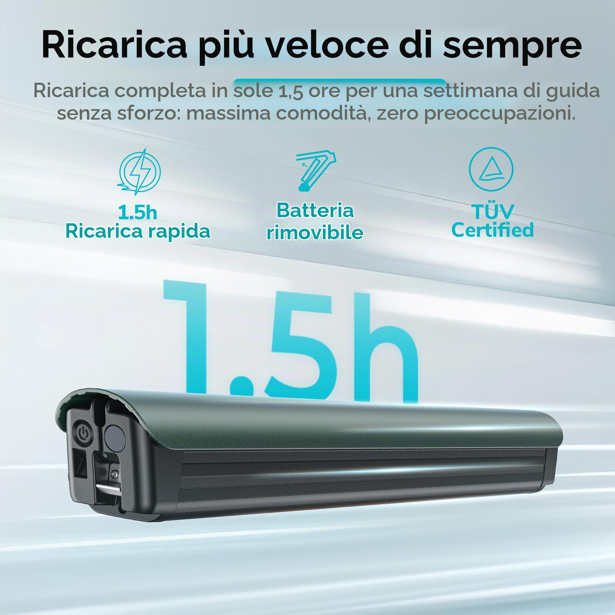 ENGWE Bici Elettrica da Uomo con Batteria da 36V 10Ah, Bici Elettrica con supporto di coppia, cambio a 7 velocità con APP e Bluetooth, motore a rotore interno fino a 100km