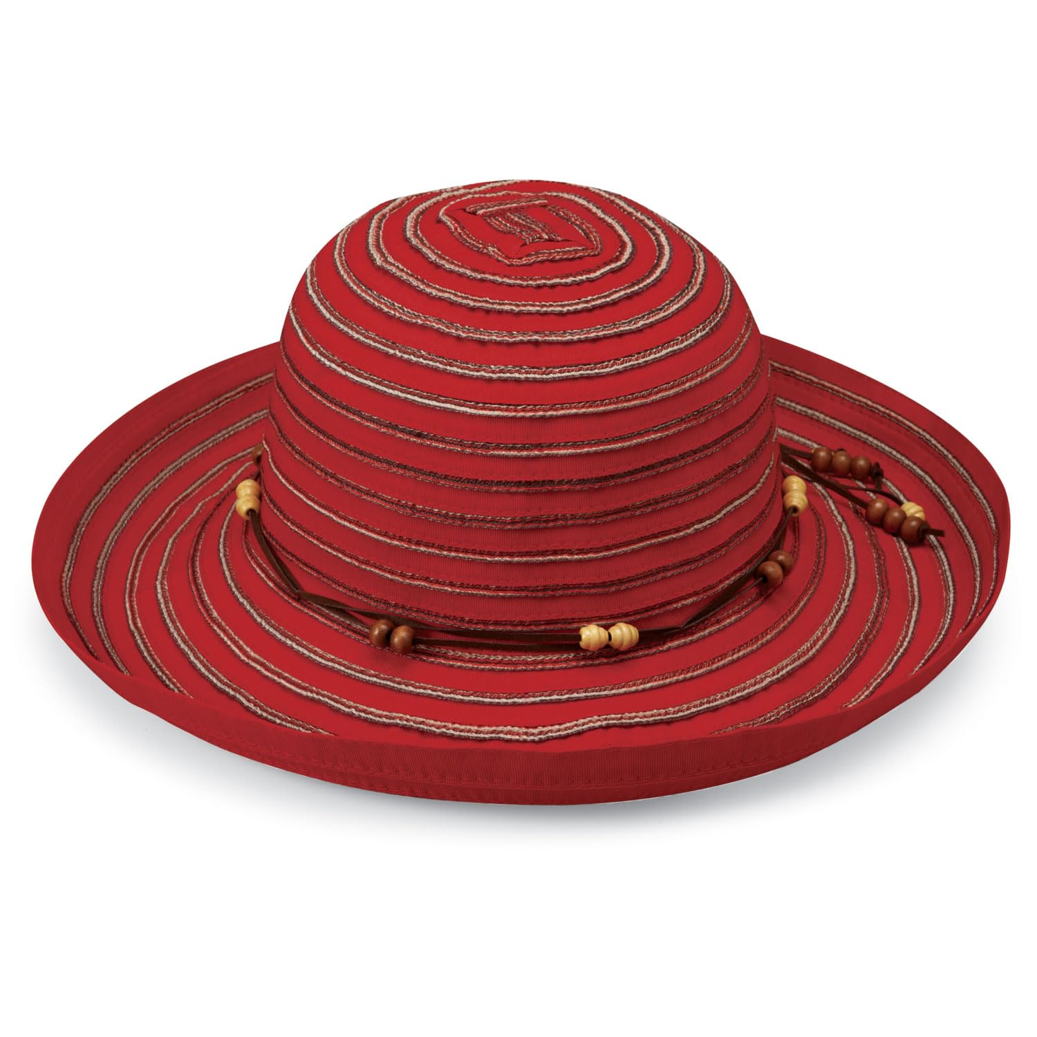 Wallaroo Hat Company Women's Red ’S Breton Sun Hat – Upf 50+, Ready For Adventure, Designed In Australia,