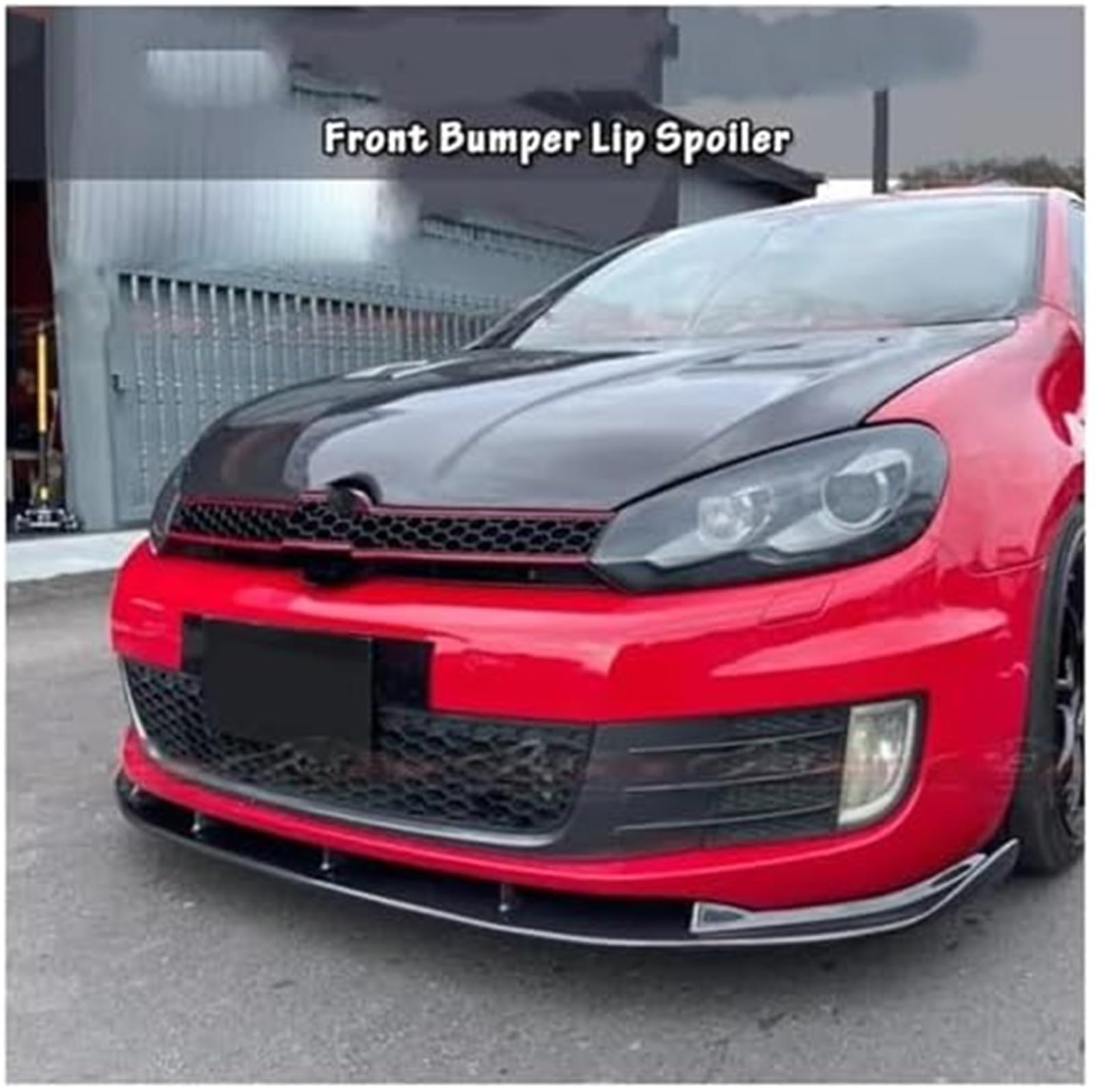 Splitter 3PCS, do VW, do Golfa, MK6, do GTI, do GTD 2009-2013 Przedni zderzak samochodowy Spoiler Splitter Przedni zderzak Lip Spoiler podbródka Bodykits Lip Splitter Dyfuzor rozdzielacza samo