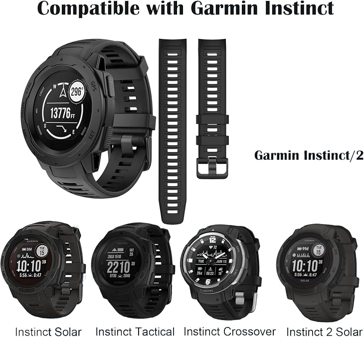 Waterproof Bands Compatible with Garmin Instinct/Instinct 2 Watch Bands