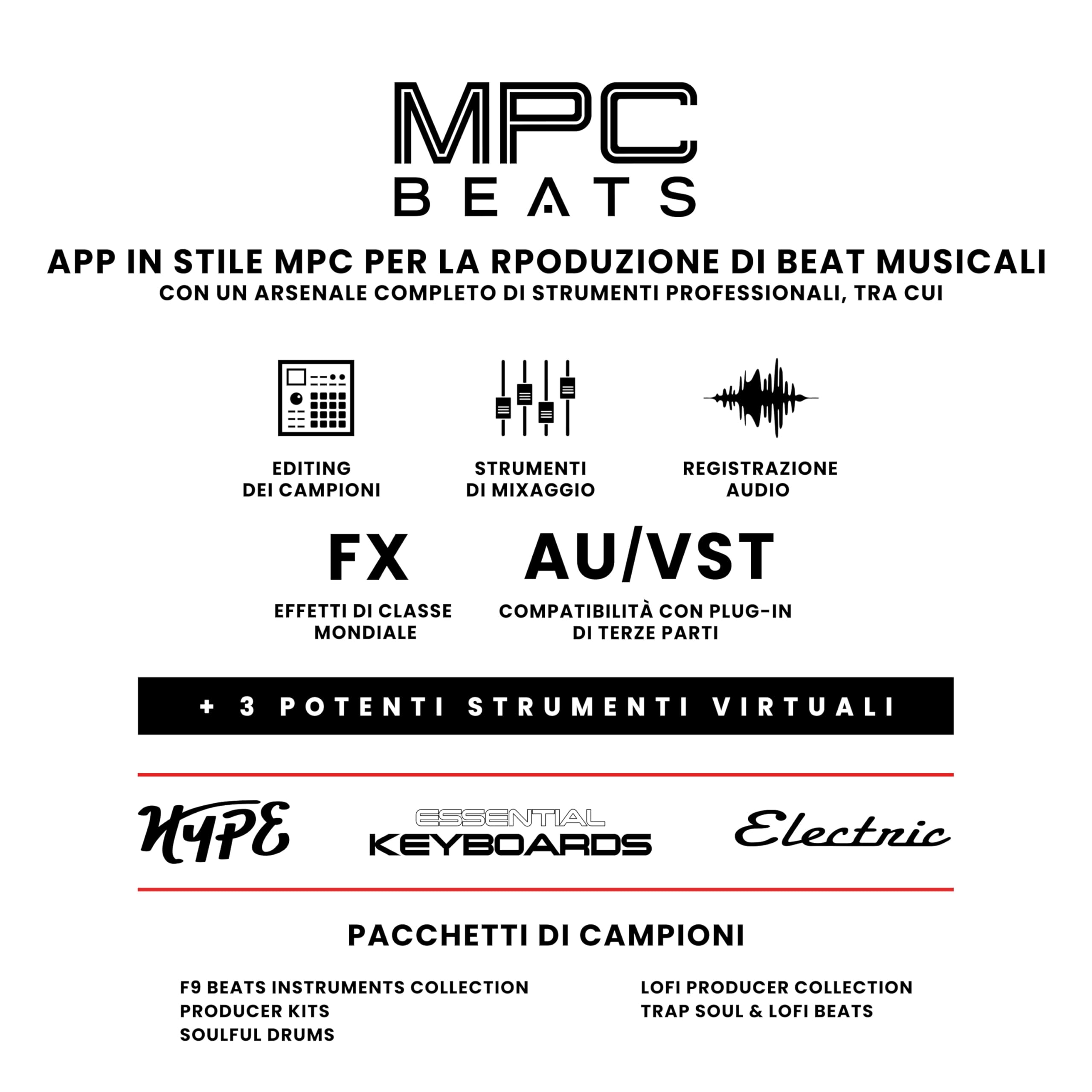 Akai Professional MPK Mini MK3 - Tastiera MIDI Controller USB a 25 Tasti con 8 Drum Pad Retroilluminati, 8 Manopole, Software e Native Instruments Sound Package (NKS Integration)