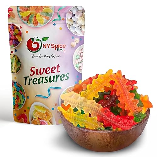 Miniatura 1 de NY Spice Shop Ciempiés gomosos  1 libra de caramelo gomoso  Gomitas de fiesta  Caramelo saludable a granel  Chewy Trendy Treat