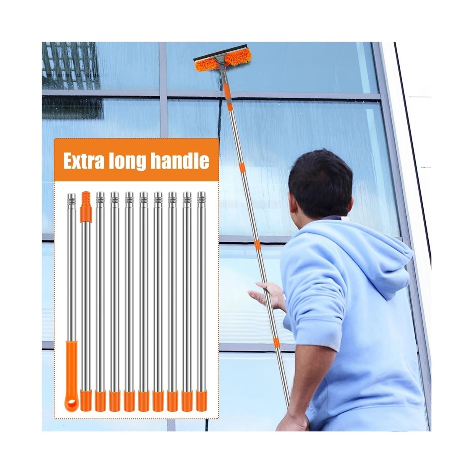 Kit de Limpieza de Cristales extendido 2 en 1
