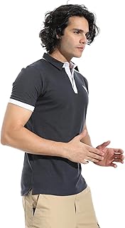 CAESAR Mens Men's polo shirt with collar and chest embroidery Men's polo shirt with collar and chest embroidery