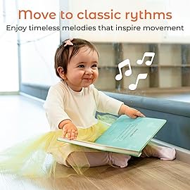 Cali\'s Books Dance to Classical Music Book Toddlers 1-3 Years Old - Nursery Rhymes Musical Book, Headphone Jack, Interactive Baby Sound Book, Singing Toy Children Girls, Learning Song Toy Toddler Boys