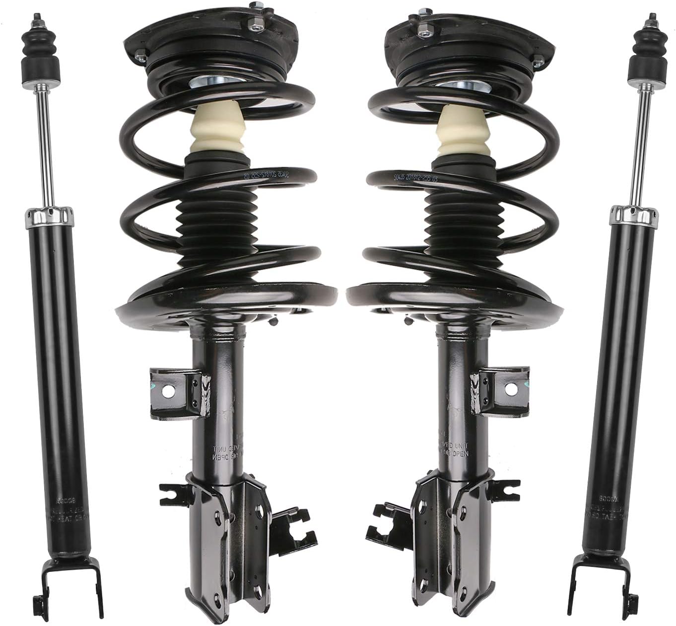 MOSTPLUS 172393 172392 Complete Strut Assemblies Compatible for Nissan Altima 2007 2008 2009 2010 2011 2012 (Set of 4)