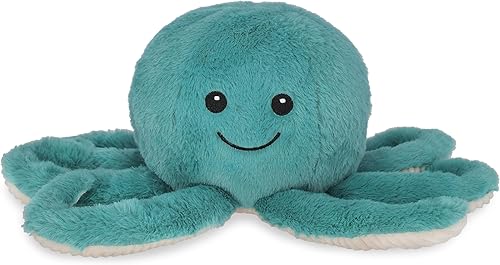 Warm Pals Ollie Octopus - Peluche refrescante y calentable para dormir, 1.5 libras, acogedores juguetes de peluche con aroma a lavanda para