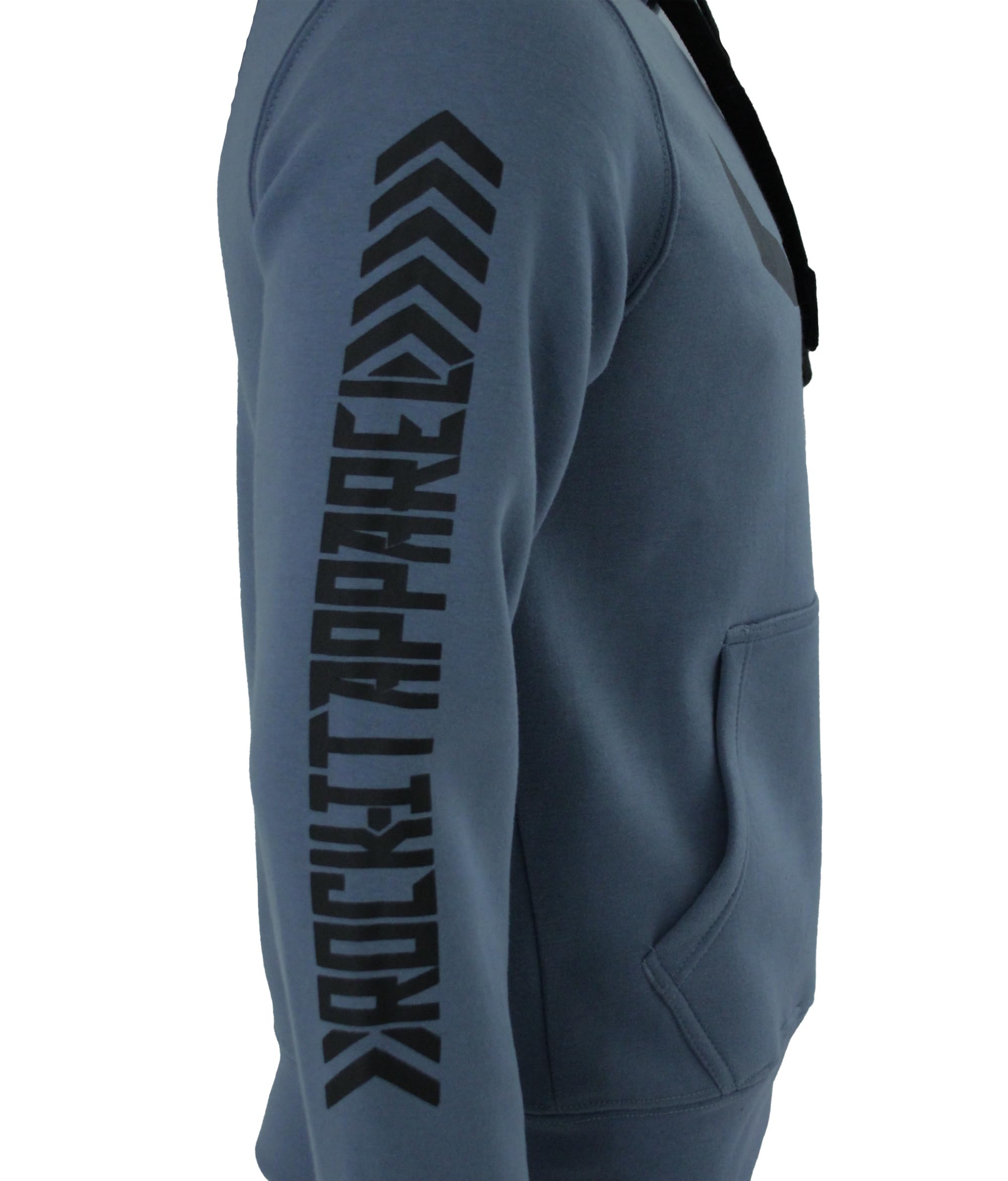 ROCK-IT Apparel Bluza z kapturem dla mężczyzn – miękka tkanina najwyższej jakości – bluza z nadrukiem logo w stylu miejskim [rozmiary S-5XL] z kieszenią typu kangurka