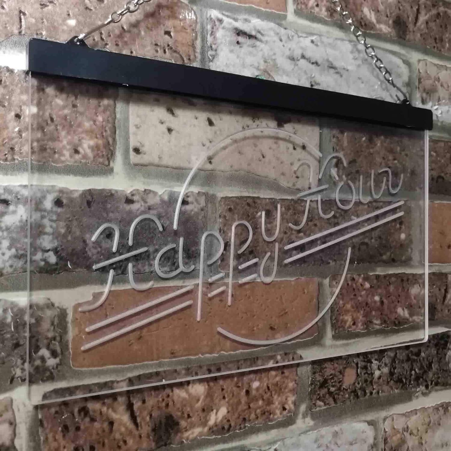 ADVPRO Happy Hour Bar Beer Club Dual Color LED Neon Sign White & Green 12" x 8.5" st6s32-i3549-wg