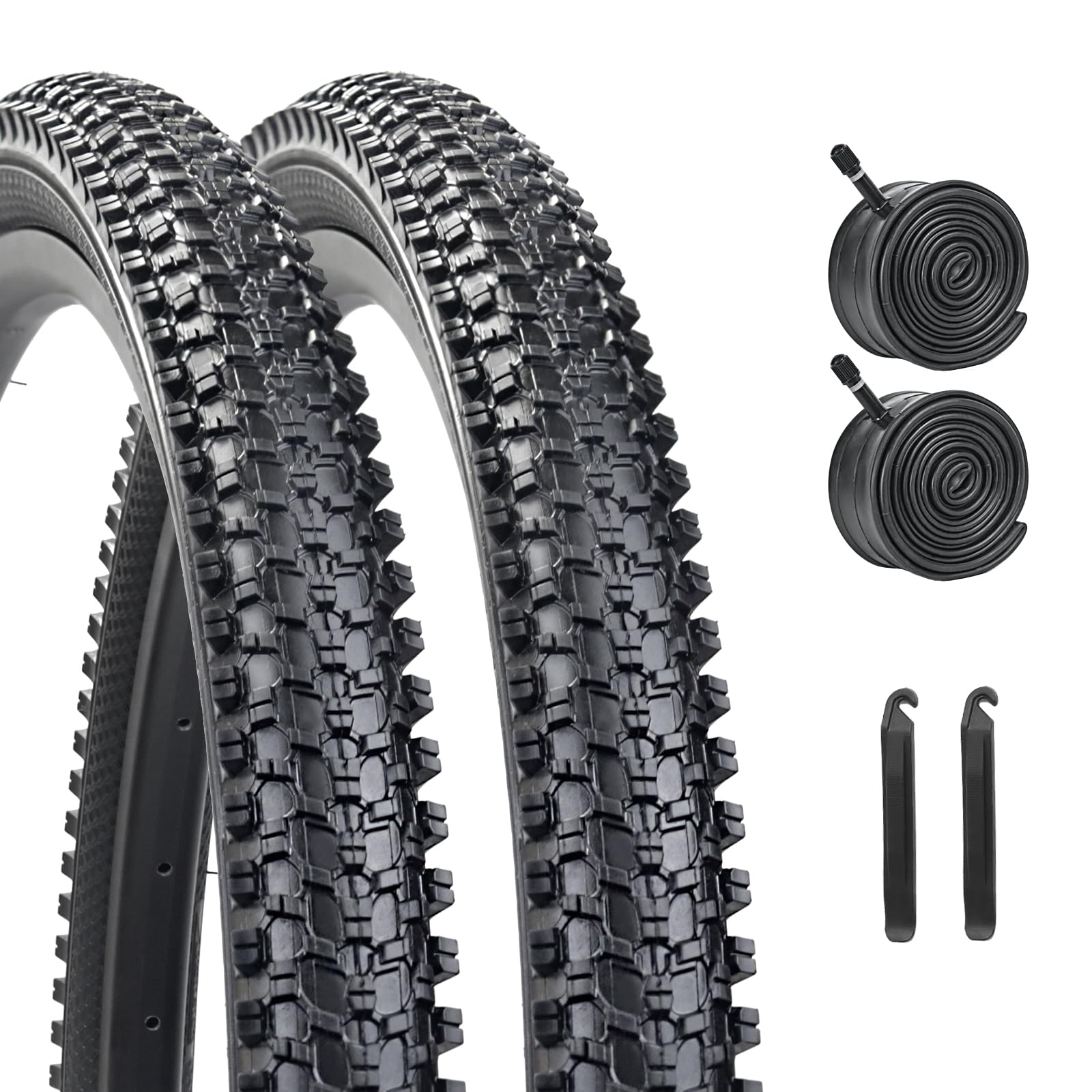 24x1.95 Bike Tire,HUIOK Folding Replacement 24 Inch Bike Tire,Cushioned and Comfortable MTB Bicycle Tire,Rubber Tires for Hard Roads, Muddy