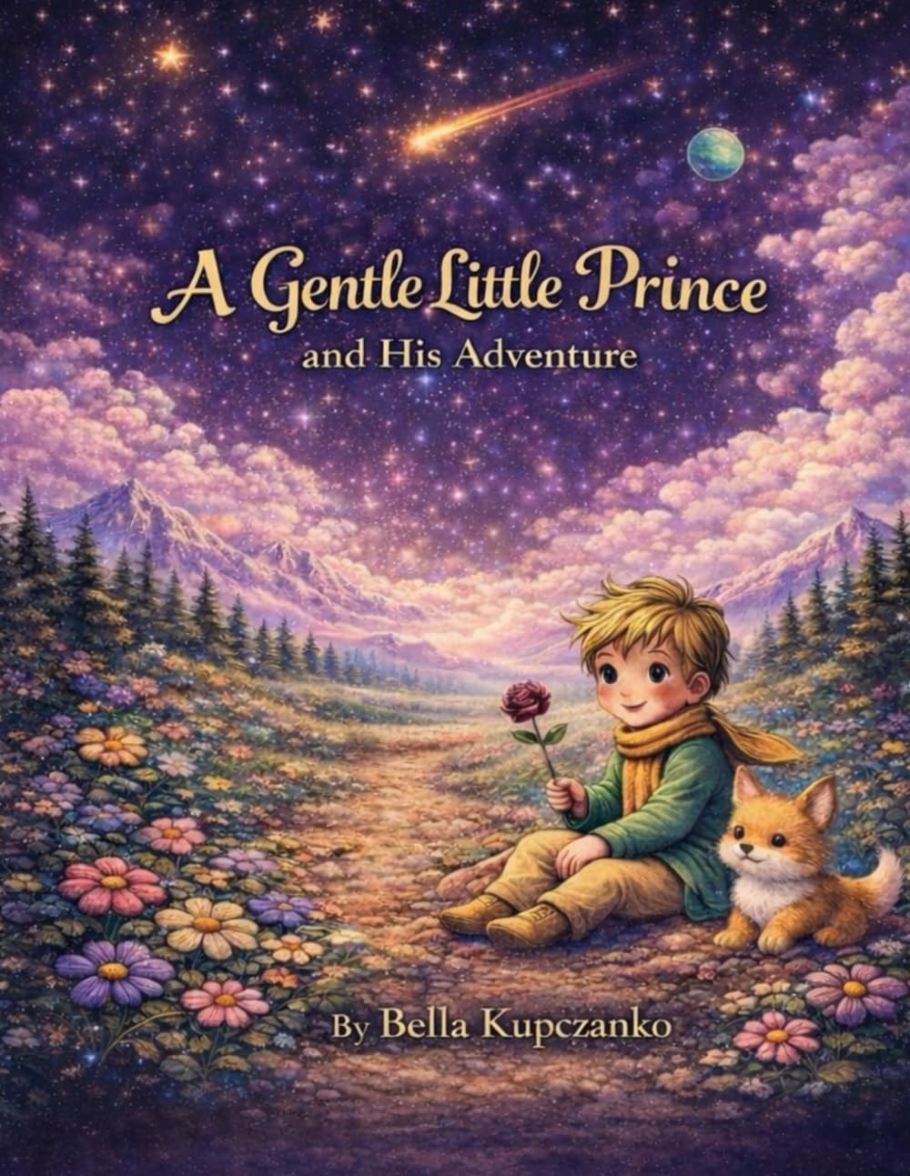 A Gentle Little Prince Coloring Book: A Magical Coloring Adventure Inspired by Painting with Love