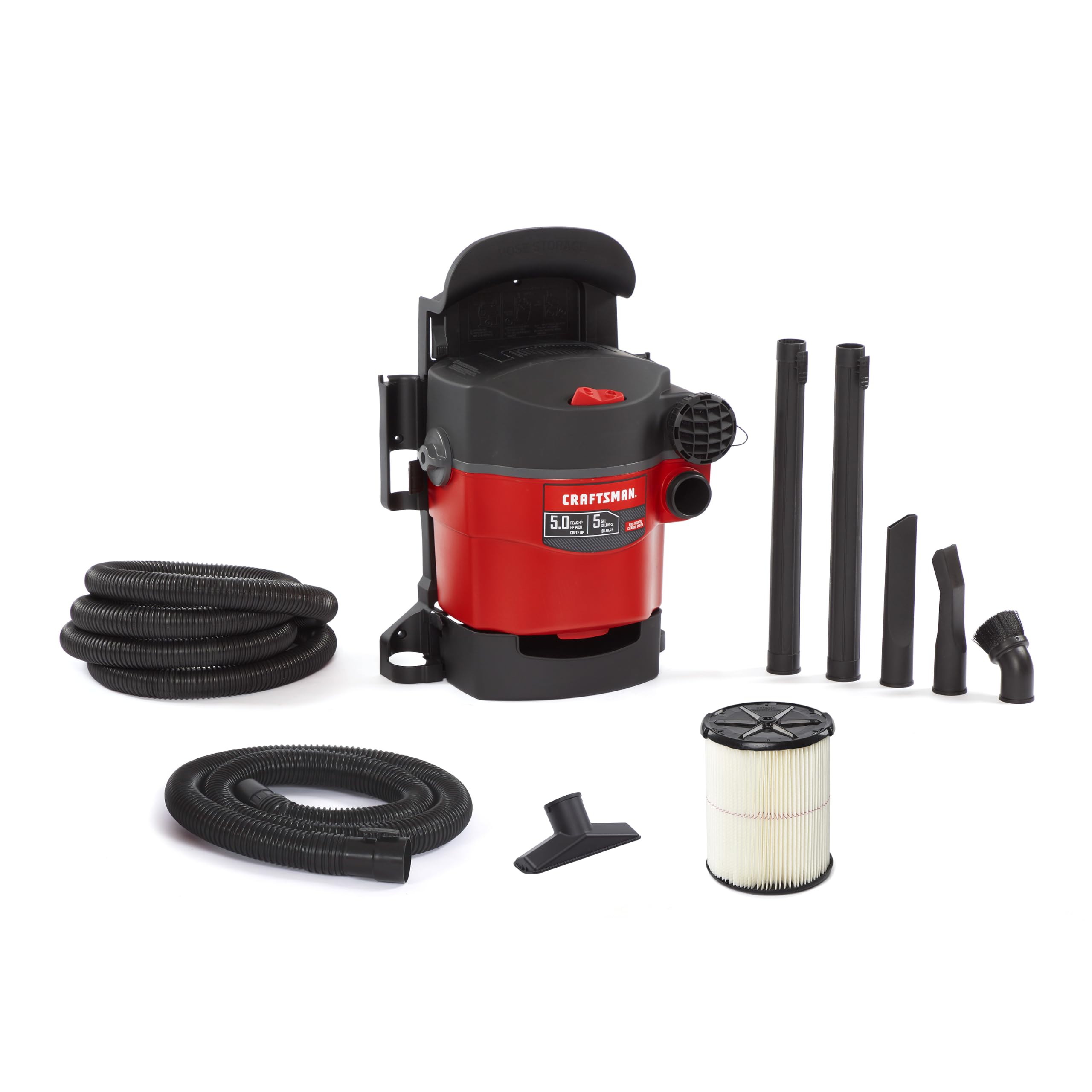 CRAFTSMAN CMXEVBE17925 - Aspiradora para tienda en seco y húmedo (5 galones, 5.0 Pico HP