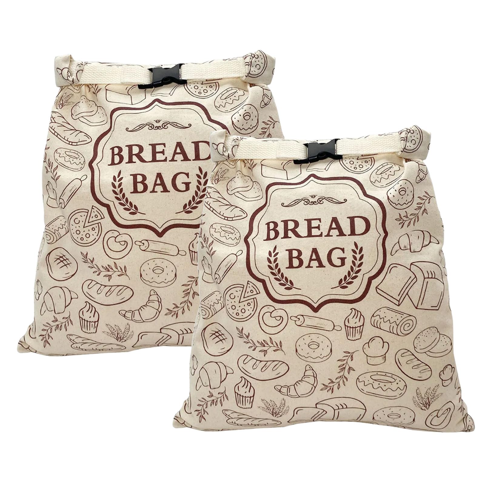 Xinsheinelry Wax Infused Cotton Bread Pouches Large 40x31cm Sandwich Covers for Preservation and Food Storage Food Grade Bread Bag