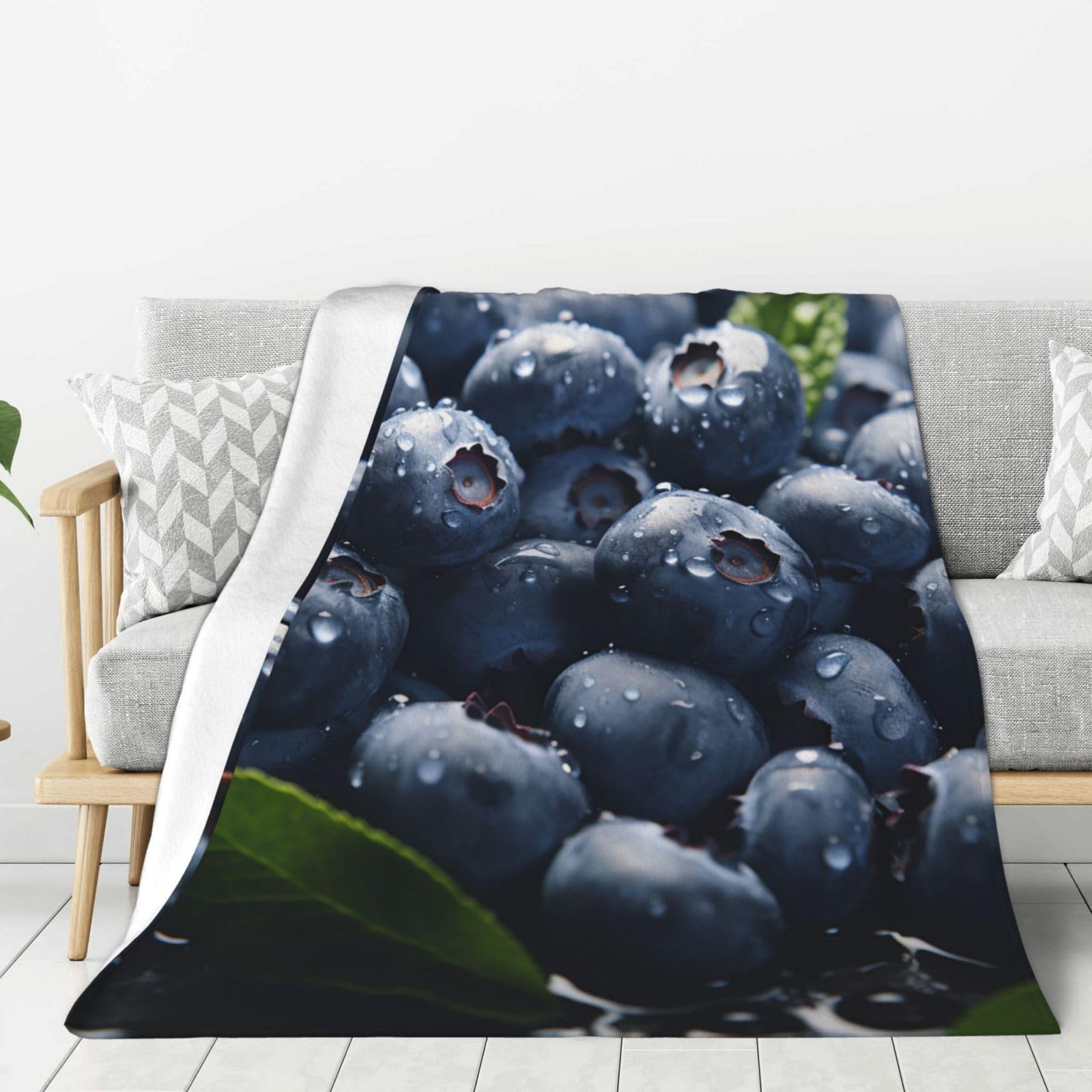 Jeté de lit en flanelle polaire douce pour canapé 127x100 cm