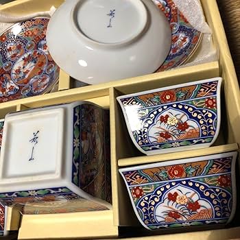 Amazon.co.jp: 有田焼 若山窯 うたげ 小皿5枚＋小鉢 5個セット