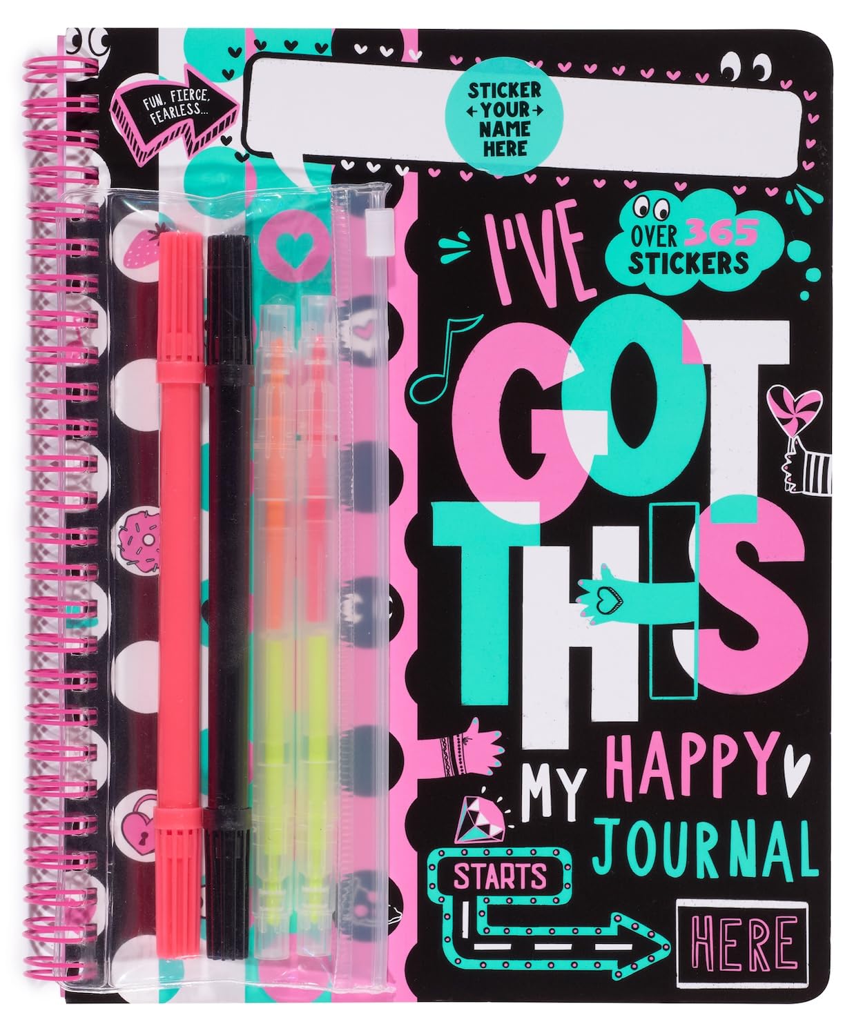 Personalised Journals I've Got This: My Happy Journal: Fill-In Activity Book for Tweens to Express Creativity & Track Emotions