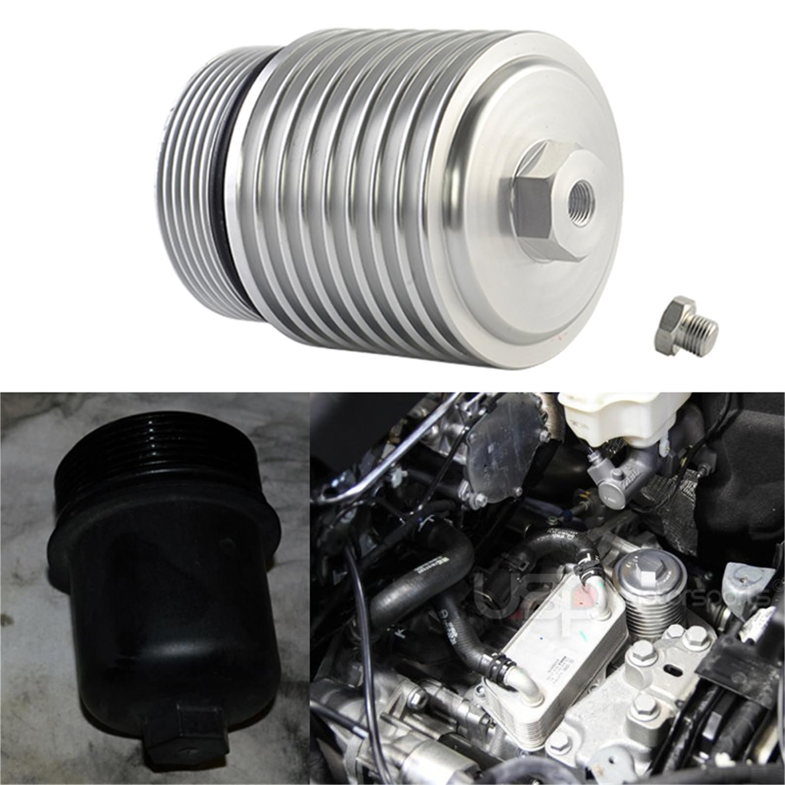 Carcasa de filtro de aceite mecanizada Compatible con VW Passat