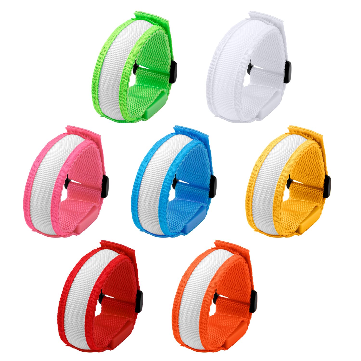 BTFO 14pcs LED Glow Bracelets, 8.27x0.98in Glow in the Dark Wristbands, Multicolor Party Favour Light Up Bracelets for Kids Adults, Rave Accessories