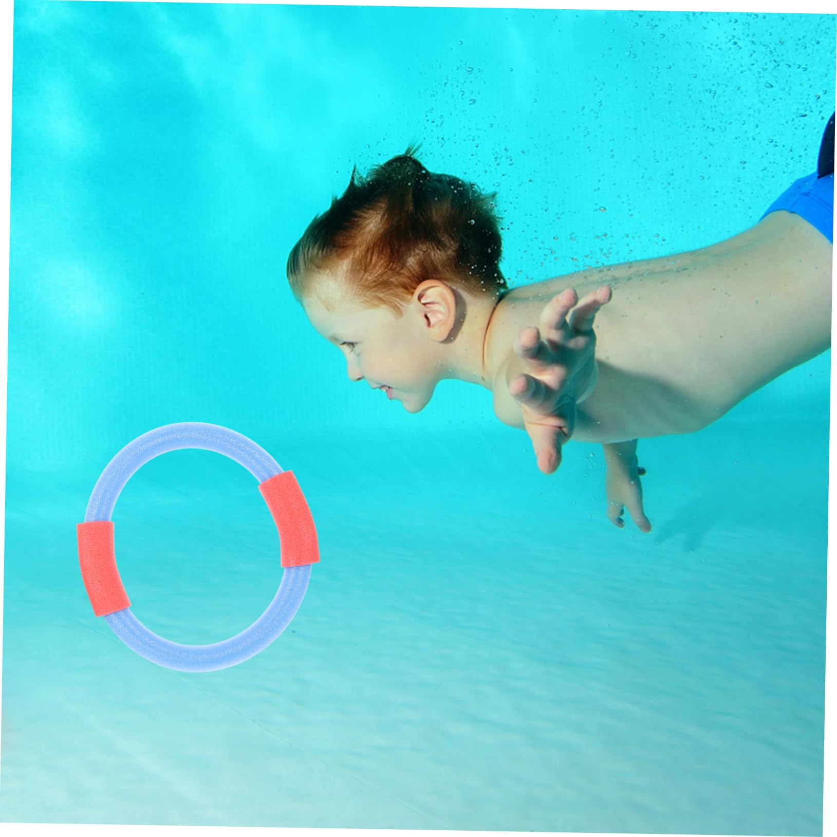 Hohopeti 1 Set Diving Swimming Pool Fun Diving Sticks Connectors for Enhance Swimming Skills Bonding Summer Present Random Color