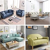 Vista 4 de WEICHUAN Patas de repuesto de madera maciza de caucho de 4", para sofá, sillón, otomana, sofá de dos plazas, mesa de café, gabinete, patas de madera