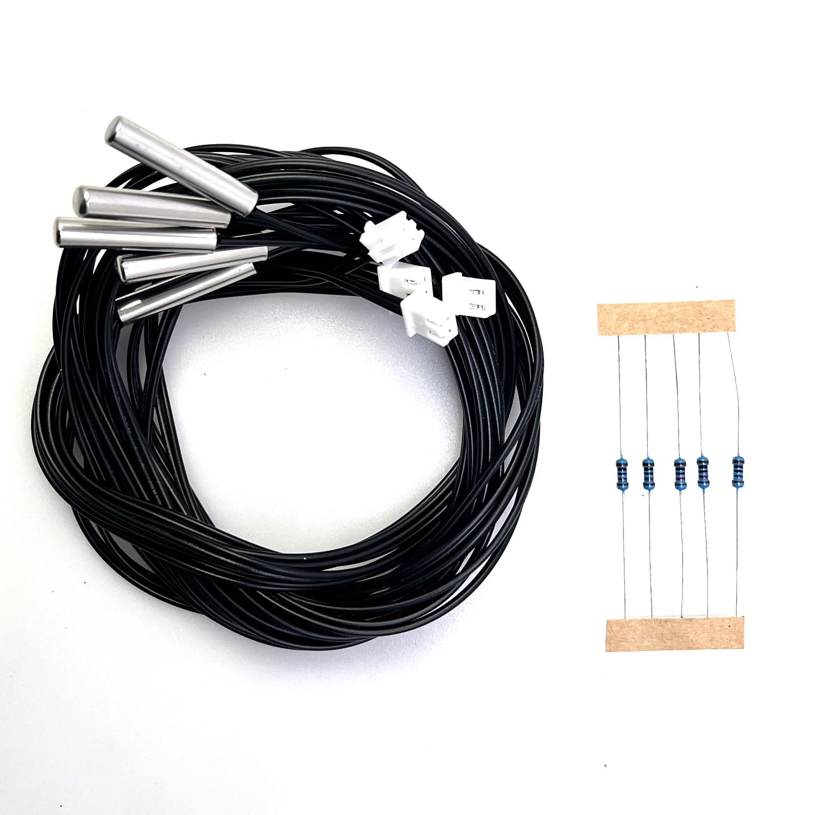 NTC 10K Sensore Di Temperatura D.6X50 Inox304 Silicone | 2 Varianti A Scelta - Foto 2