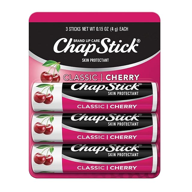 ChapStick Classic Lip Balm SPF 4 Cherry 0 15 Ounce Pack of 3