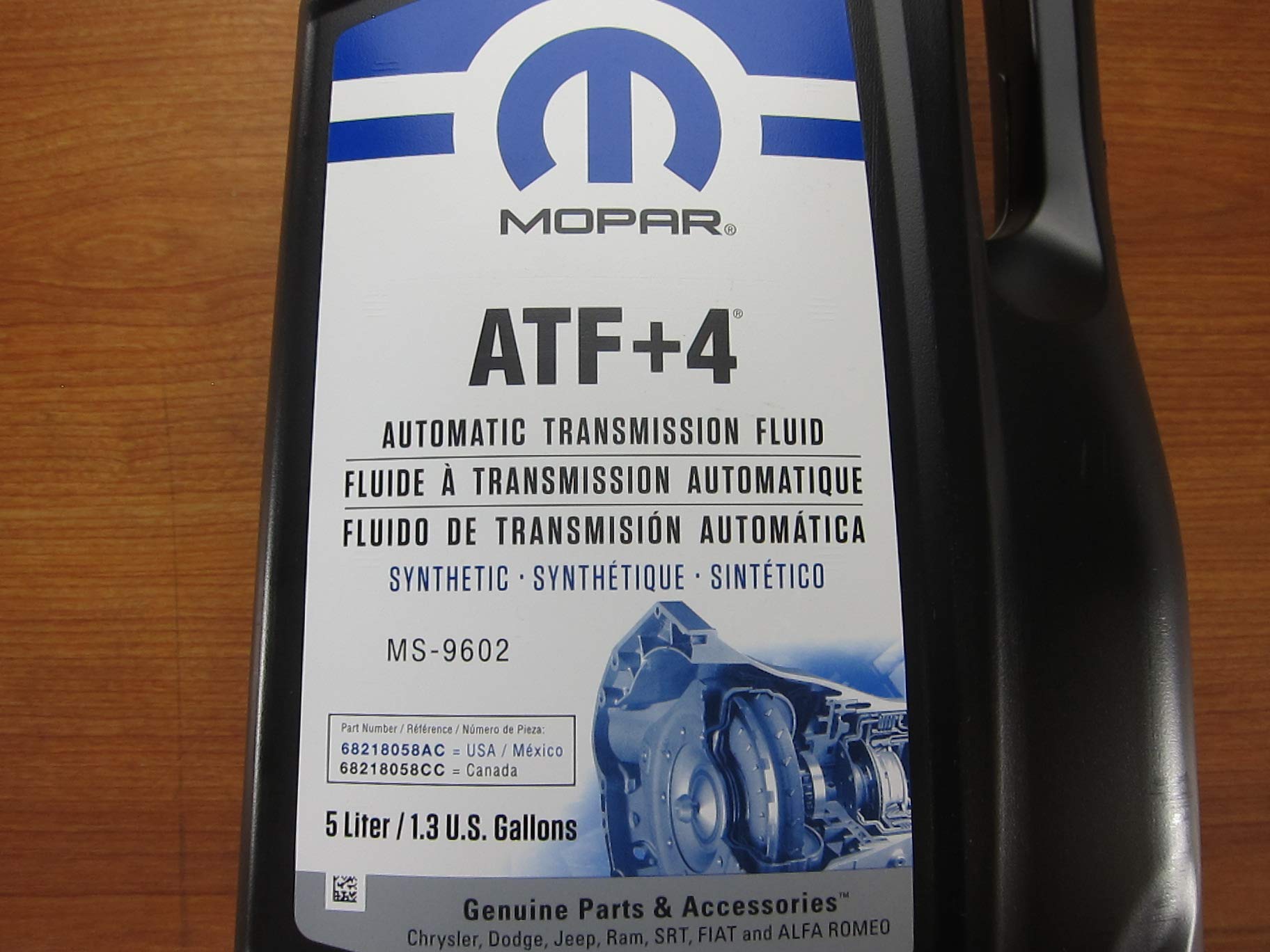 Amazon.com: Mopar Five Liters of Synthetic Automatic Transmission