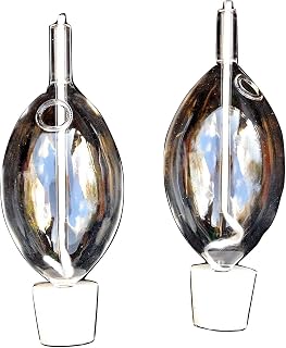 2 Handblown Glass Flame Candle Holders Inserts Oil Lamp Shabbat Israel Light