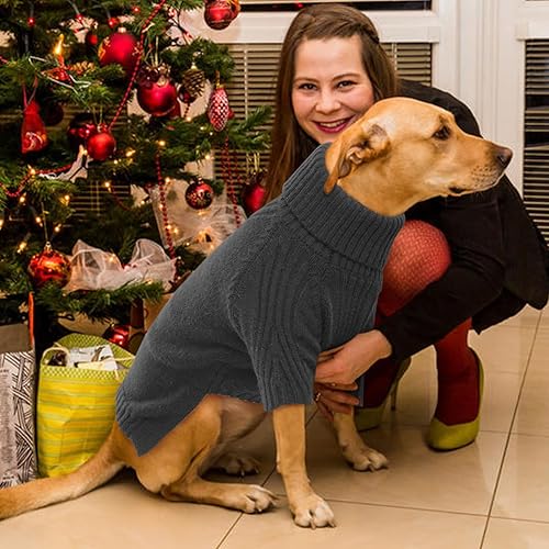 Miniatura 6 de IECOii Suéter XXL para perro, suéter de punto para perros grandes, Navidad, sudadera de cuello alto para mascotas para perros extragrandes, niños y