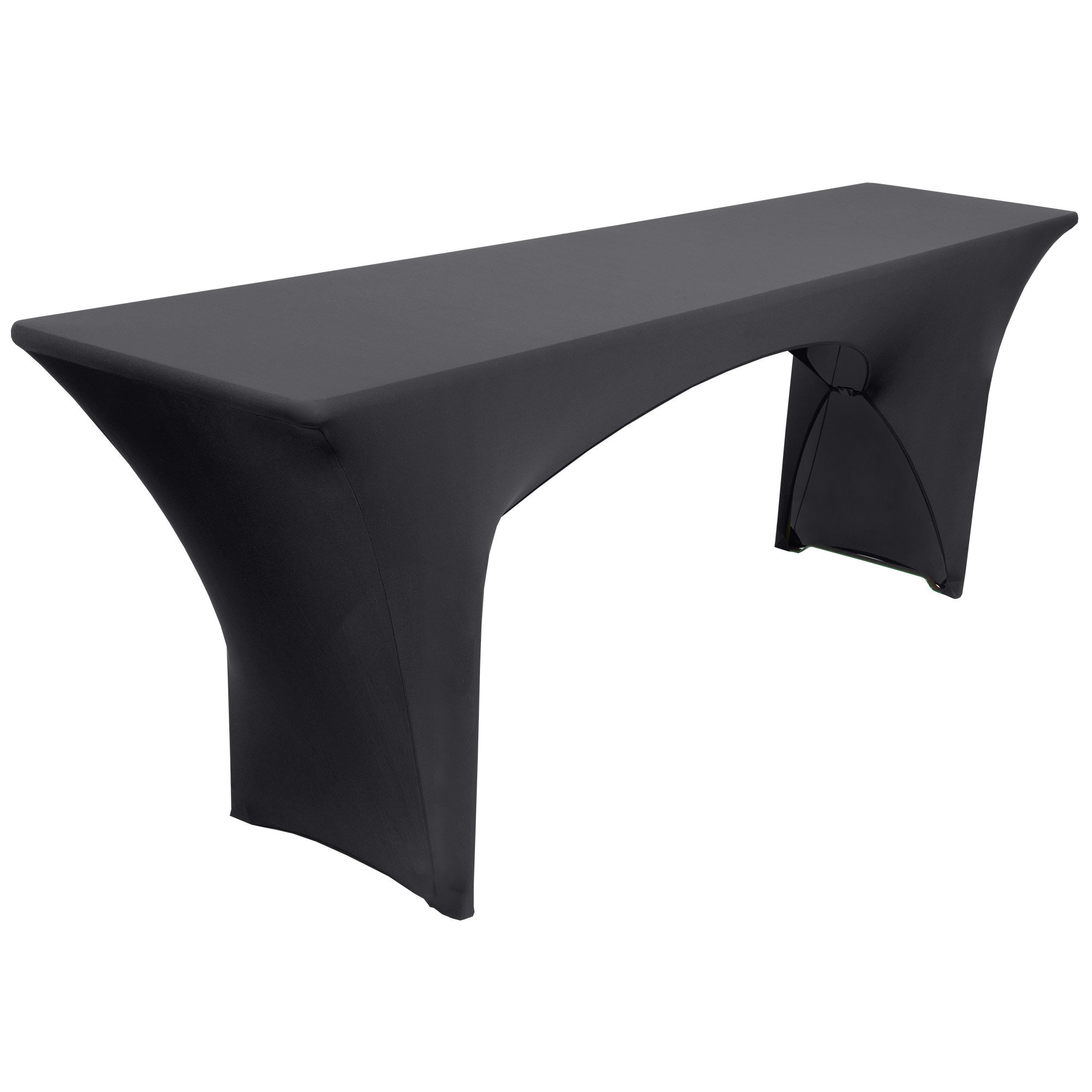 Set Tovaglia E Copripanca Victoria Beautissu - 220x50x80 Cm - Tessuto Elasticizzato - Per Ristoranti E Eventi - Nero - Foto 5