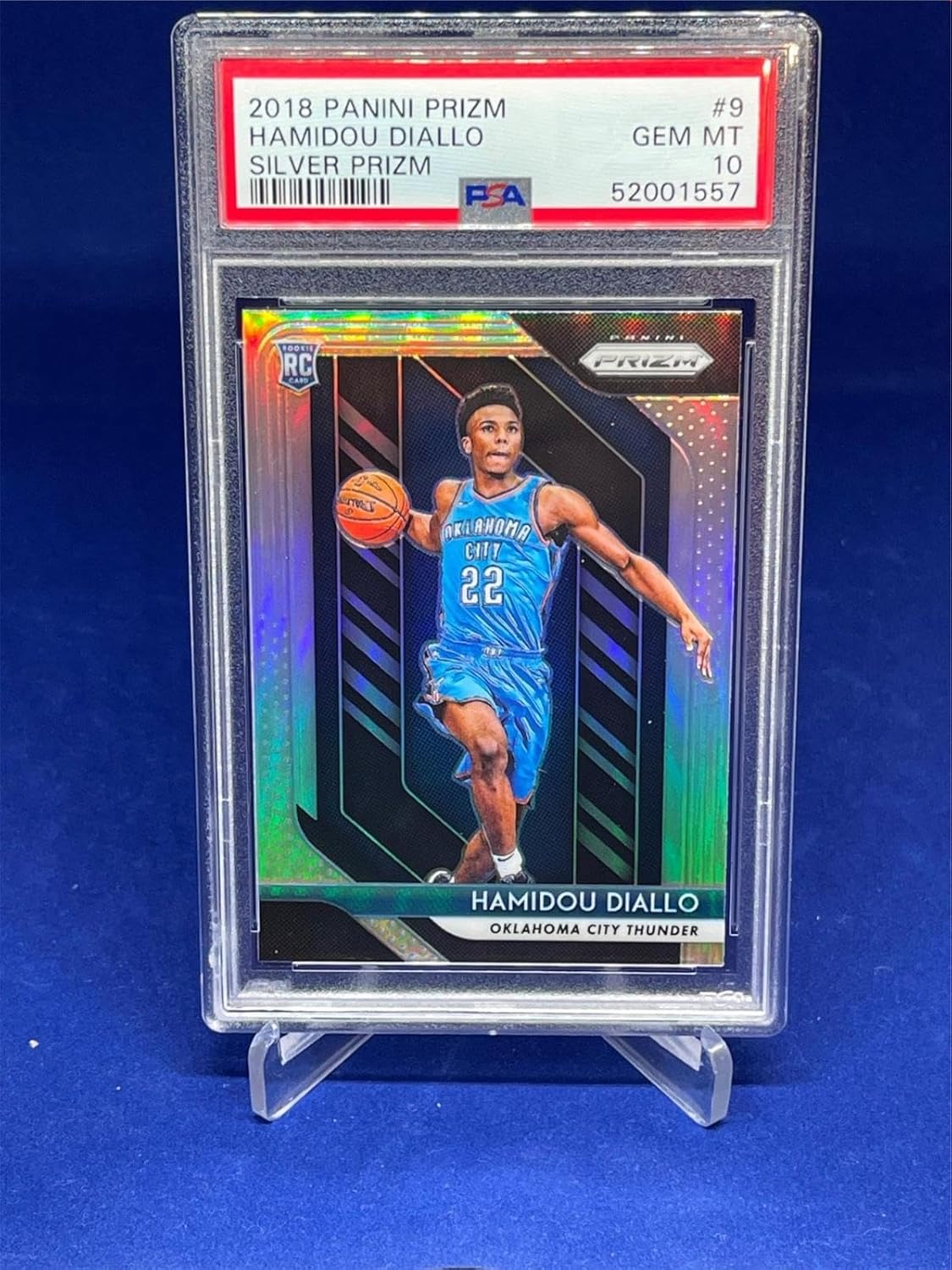 Hamidou Diallo 2018-19 Panini Prizm Silver Prizms Rookie Rc #9 Psa 10 Gem Mint - Basketball Cards