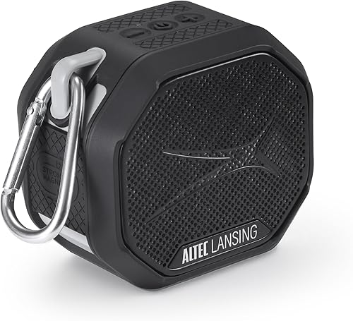 Altec Lansing HYDRATREK - Altavoz Bluetooth magnético, impermeable IP67, altavoz portátil, emparejamiento inalámbrico verdadero, carga rápida USB-C,